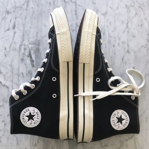 Chuck 70 High Top Black Black Egret